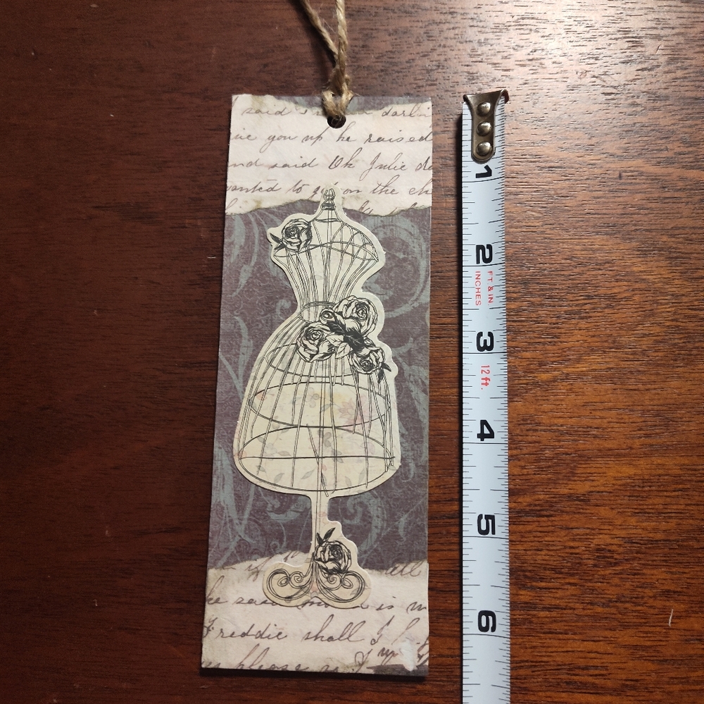 Vintage Dress Form Bookmark